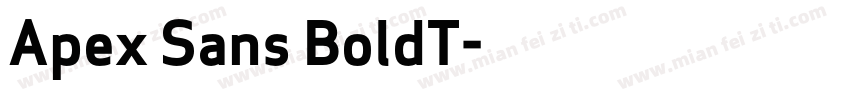 Apex Sans BoldT字体转换